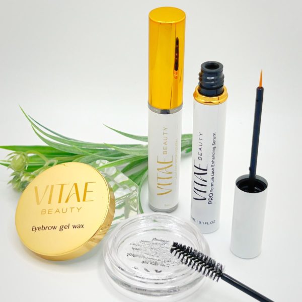 Vitae Beauty eyebrow gel wax + Lash Growth Serum + Keratin for lashes and brows